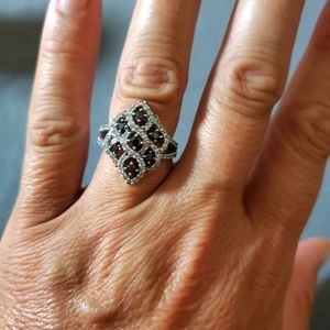 White gold diamond ring